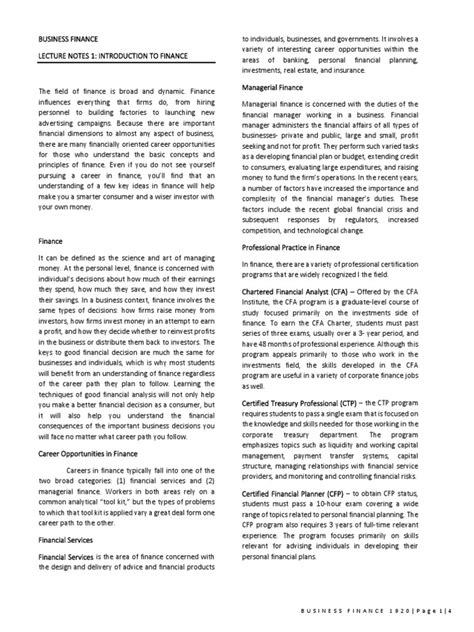 Image result for Finance Lectures