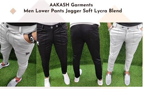 AAKASH Garments Men Lower Pants Jogger Soft Lycra Blend | Mens & Boys ...