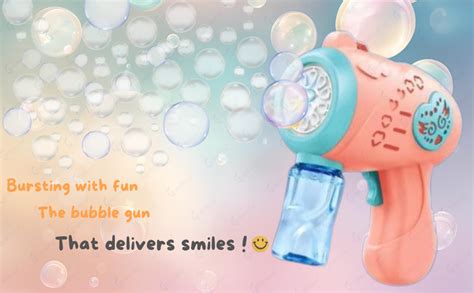Buy GRAPHENE Bubble Machine Gun for Kids 1 Solution Bottle 4 AA ...