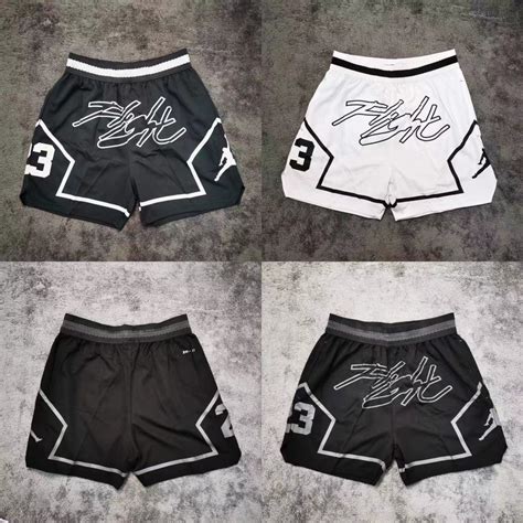 Retro just don shorts flight hardwood authentic quality men streetwear ...