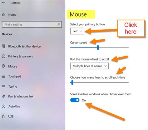 Image result for How to Setting Computer Mouse Small