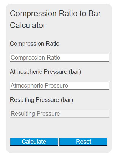 Image result for Compression Ratio Calculator