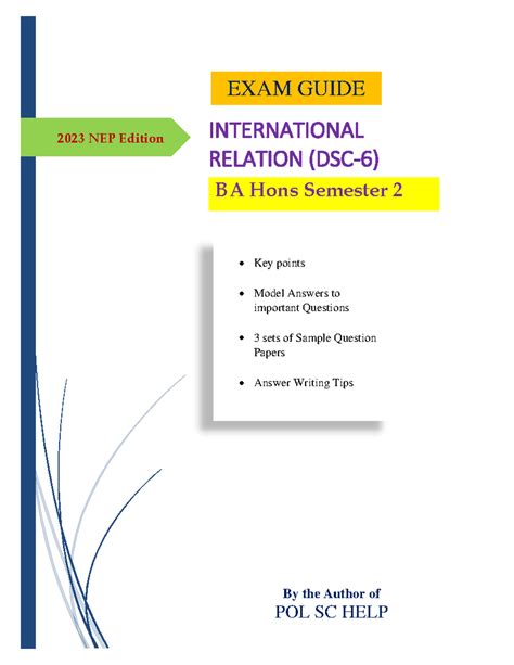 IR Exam Guide FYUGP DSC 6 2023: Key Points & Model Answers - Studocu
