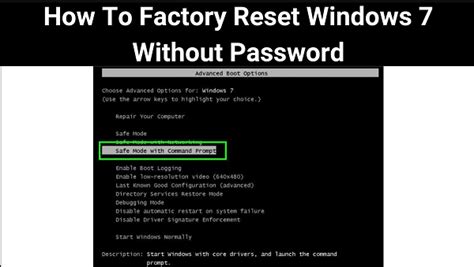 Image result for Factory Reset Windows 7 From Command Prompt