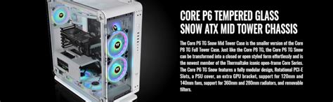 Amazon.in: Buy Thermaltake Alloy Steel The Core P6 TG Snow Edition ...