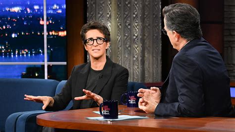 “Is This Real?” — Rumors Swirl That Stephen Colbert and Rachel Maddow ...