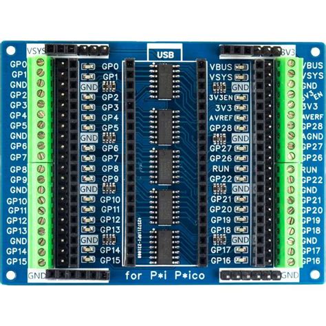 yddmyo mini terminal breakout board raspberry pi pico, pico h,