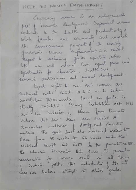 Need for women empowerment - Indian Economic Policy I - Studocu