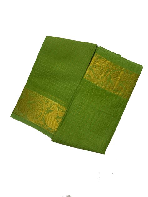 Medium Zari Checked Self Color – ShivFabricWorld