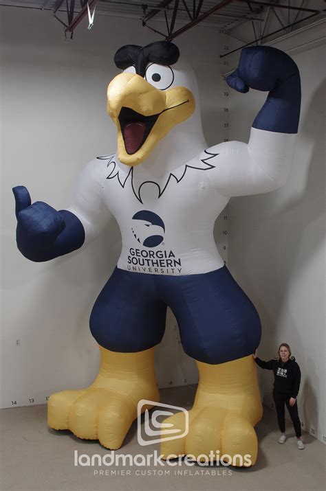 GUS the Eagle Mascot Excites Crowds at Georgia Southern University GSU