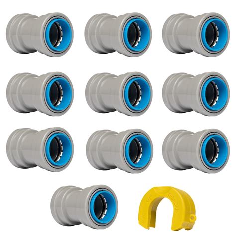 QuickFitting PVC Electrical Conduit Fitting - 3/4 inch Coupling | Push ...