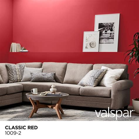 Valspar Signature Satin Classic Red 1009-2 Latex Interior Paint ...