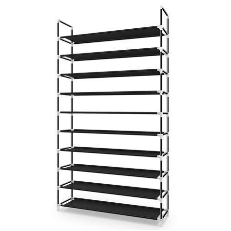 Awenia 10 Tiers Shoe Rack Organizer 60 Pairs,Adjustable Shoes Shelf ...