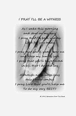 I Pray That I'll Be a Witness: Prayer Journal : Xpressions from the ...