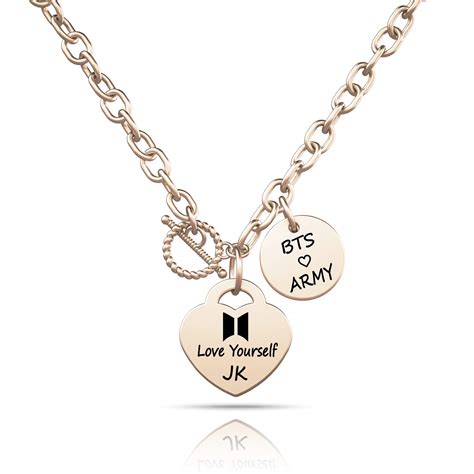 Buy G-Ahora BTS Necklace for Girls Kpop BTS Bangtan Necklace BTS Army ...