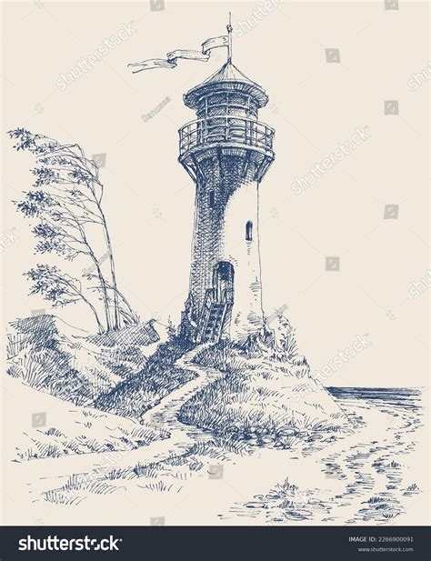 Image result for Lighthouse Drawing Tutorial