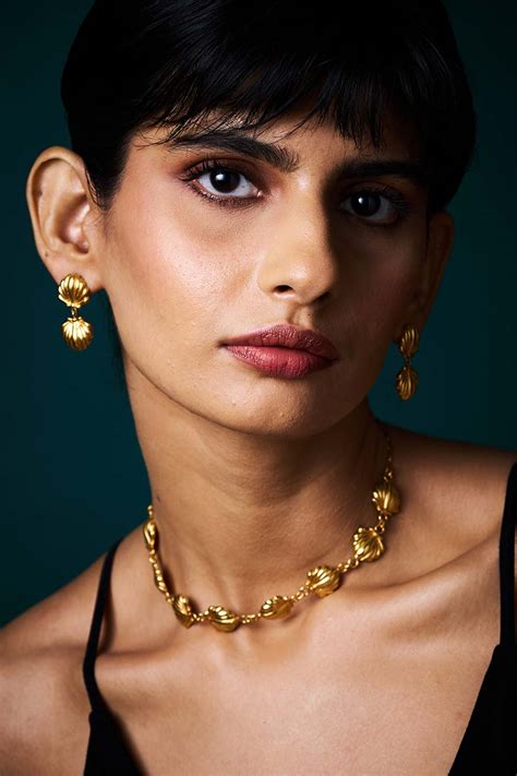 Shop Jalpari’S Bay Gold Plated Scallops Necklace by TRAZENIE at House ...