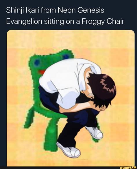 Shinji Ikari from Neon Genesis Evangelion sitting on a Froggy Chair ...