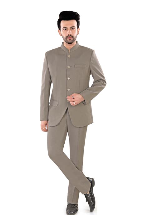 Classic Brown Indo-Western Suit for Men (Matty11)