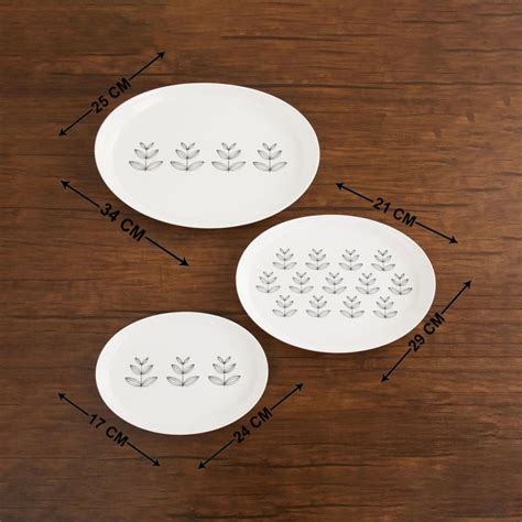 Buy Victor Printed Melamine Trays - Set Of 3 Pcs. from Home Centre at ...