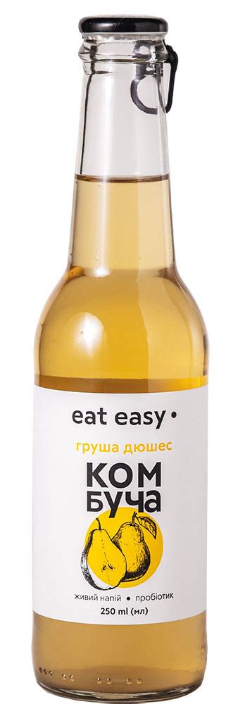 Комбуча груша дюшес Eat easy 0,25 л купити за найкращою ціною у Києві ...