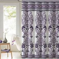 Purple Shower Curtain by Damask Printed Cotton Fabric Shower Curtain Purple Purple Shower Curtain