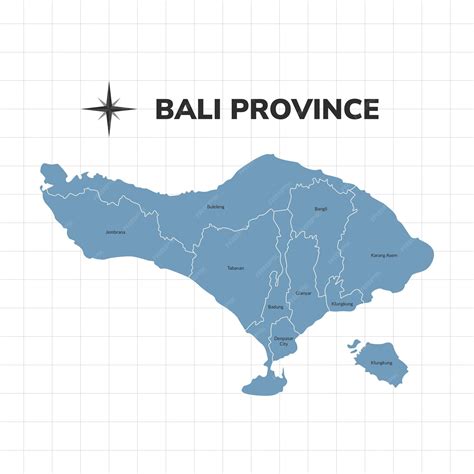Premium Vector | Bali Province map illustration Map of province in Indonesia