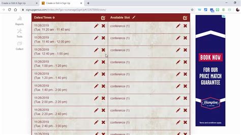 Image result for SignUpGenius Tutorial Single Slot