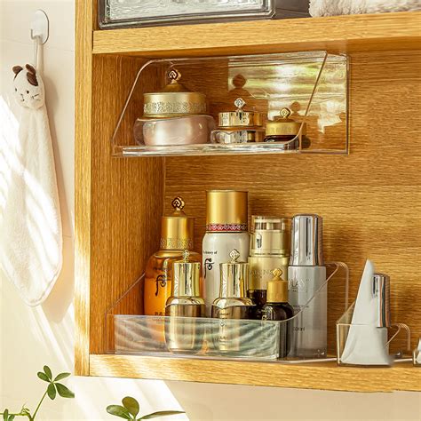 MORNITE Medicine Cabinet Organizer Shelf, Vanity Trays for Bathroom ...