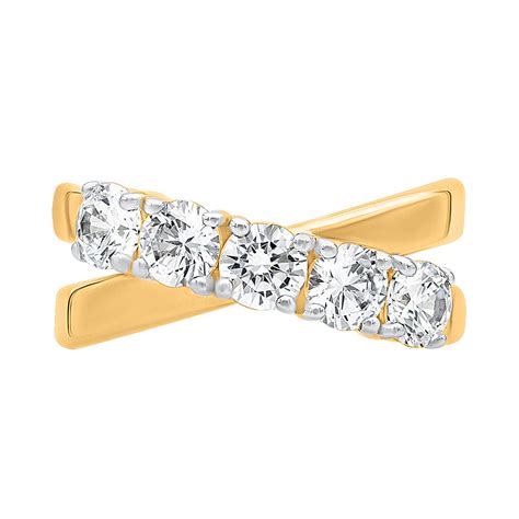Crossover Round Shape Ring | Adila
