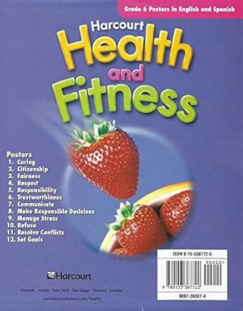 Buy Harcourt Health & Fitness: Posters, Grade 6 Book Online at Low ...