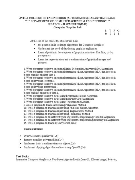 Computer Graphics Lab Program 1 的图像结果