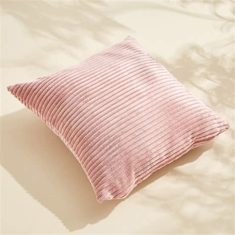 Buy Corduroy Ribbed Filled Cushion - 40x40cm from Home Centre at just ...