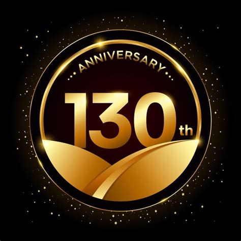 130-jähriges Jubiläum Vorlagendesign zum goldenen Jubiläum Logo ...
