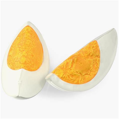 Hard Boiled Egg Quarters 3D Model $24 - .3ds .blend .c4d .fbx .max .ma ...