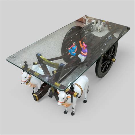 Dark Brown Bullock Cart Teapoy - Standard – Wheel Crafts