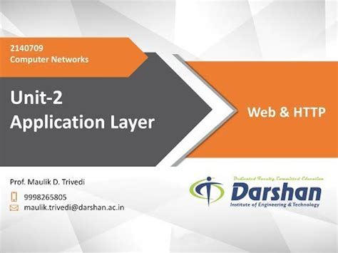 3150710 - Computer Networks | Darshan University, Rajkot