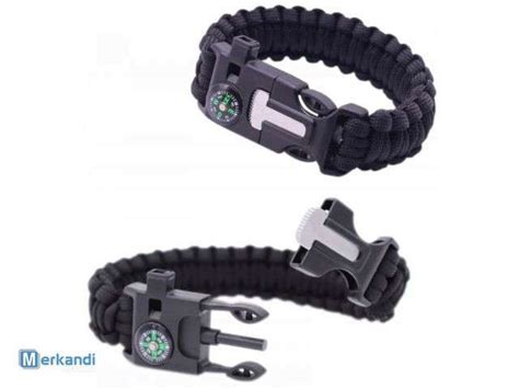 5-in-1 Paracord Survival Bracelet with Compass, Emergency Whistle ...