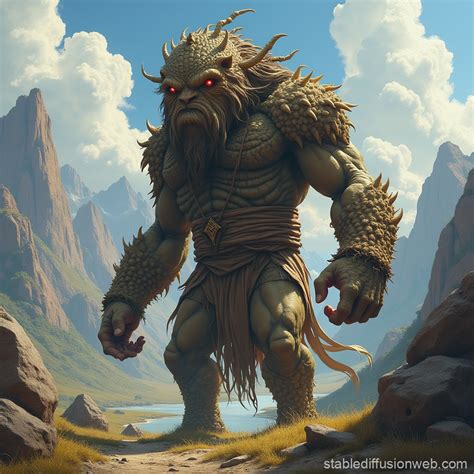 Ancient Greek Mythical Giant | Stable Diffusion Online