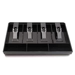 Voxmix Cash Register Box 4 Cash and 3 Coin Compartment, Store Cashier ...