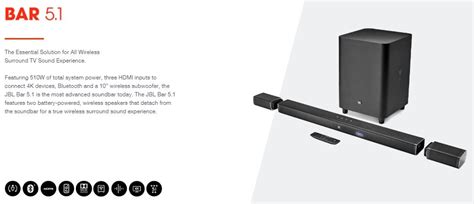 JBL Bar 5.1 Surround Soundbar