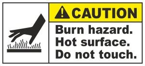 rangvishwa Burn Hazard. Hot Surface. Do Not Touch Emergency Sign Price ...