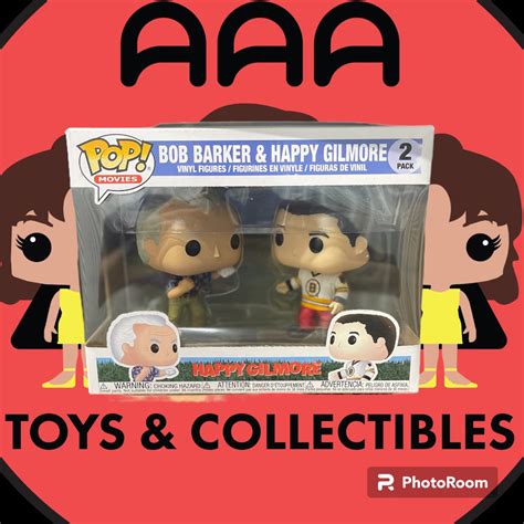 Funko POP! Movies: Happy Gilmore - Bob Barker and Happy Gilmore 2-Pack ...