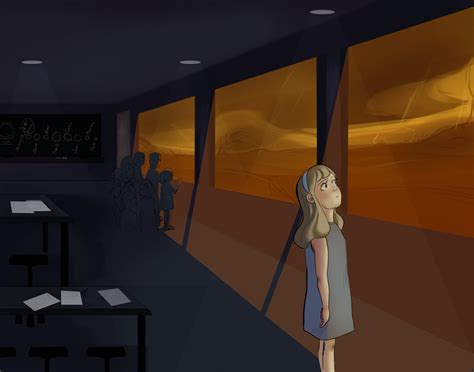 ArtStation - Class Story Illustration - All Summer in a Day by Ray Bradbury