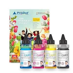 ProDot ProSeries Inkjet Cartridge Ink Refill with Hi-Glossy 180 GSM A4 ...
