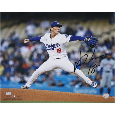 【楽天市場】【MLB公式ホログラム付】MLB ドジャース 山本 由伸 直筆サイン フォト （16x20） Fanatics Authentic ...