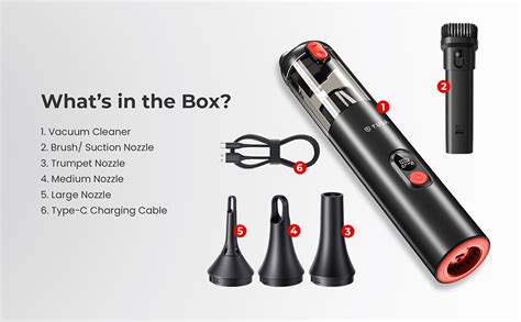 Tusa Cordless 4 in 1 Car Vacuum Cleaner - with Air Blowing ...