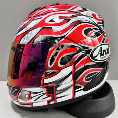 ARAI R5 Red Crane Full Face Helmet Arai Red Full Face Helmet Arai ...