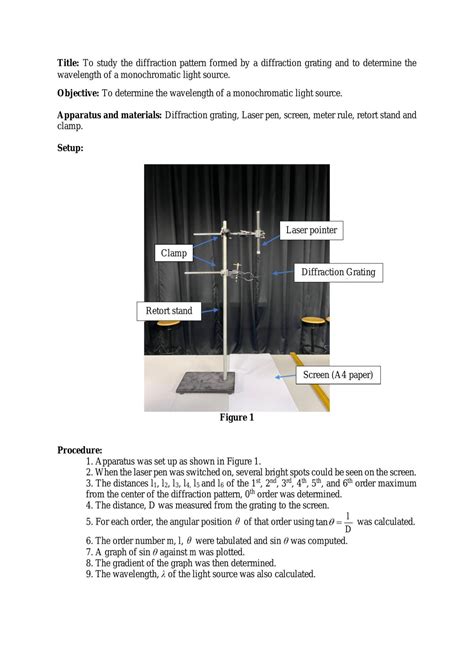 Image result for Diffraction Grating Lab Diagram