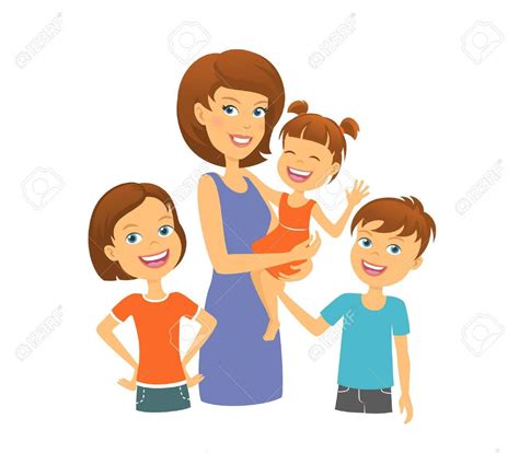 Dibujo De Madre E Hijos